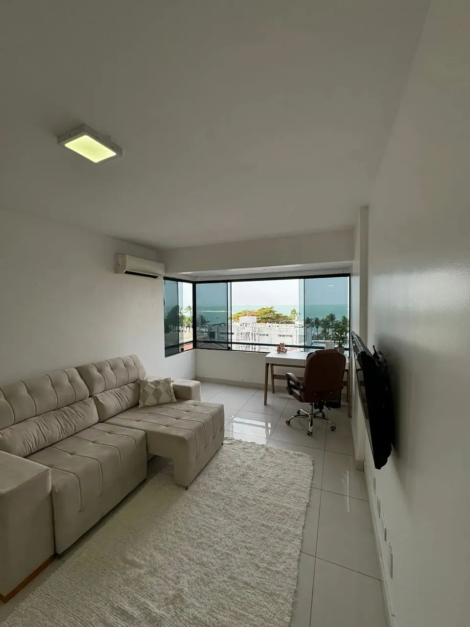 Quarto e sala vista mar da Ponta Verde - Maceió - AL