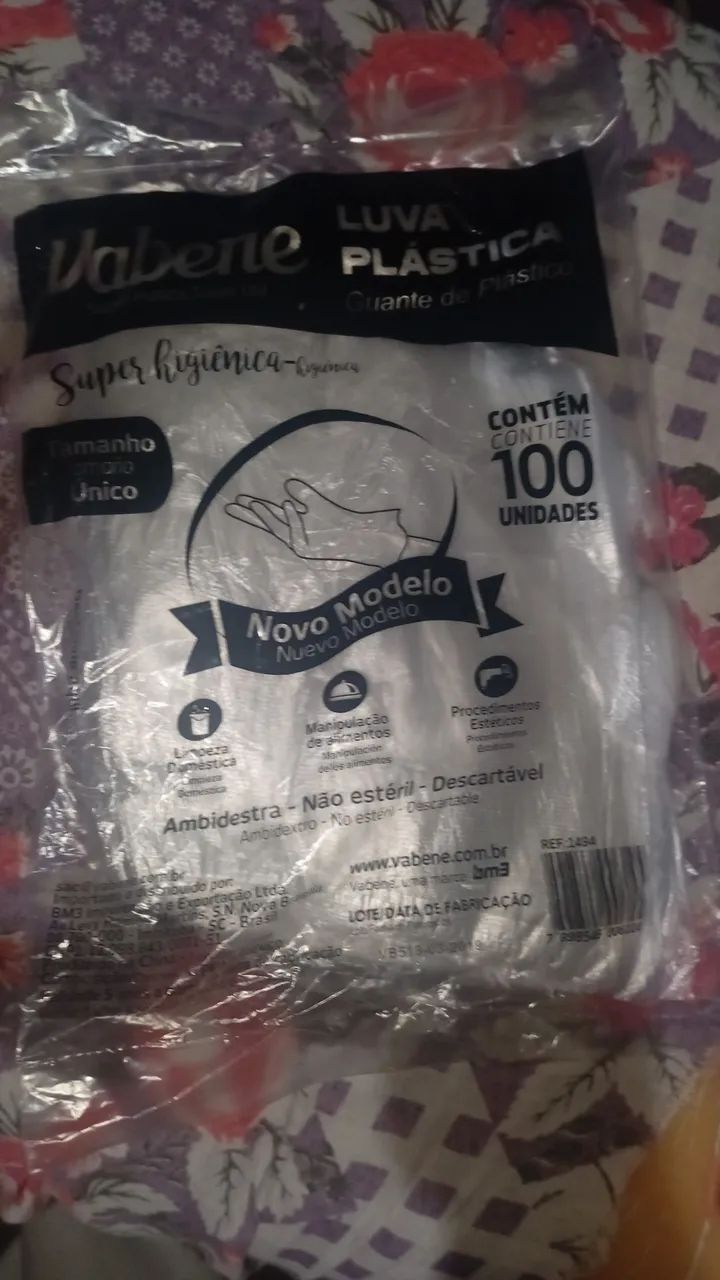 Luvas Plásticas Descartáveis - 100 unidades