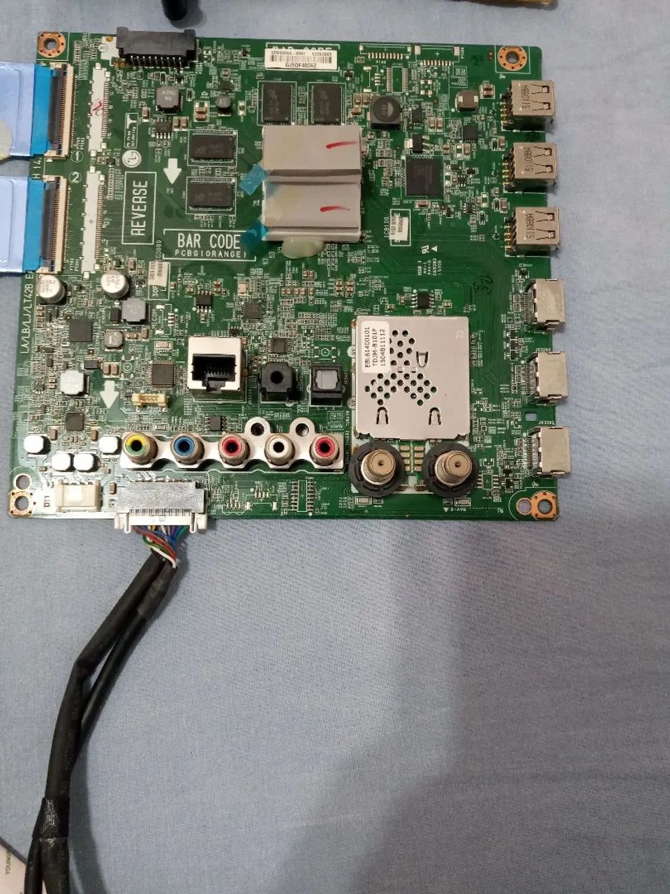 Placa principal e fonte tv lg 47lb 6500. Sf - Foto 3