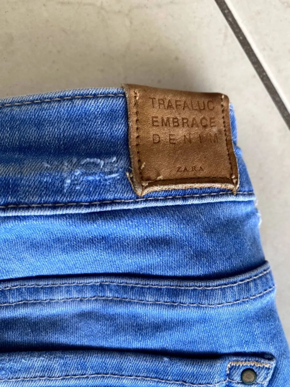 Denim  Jeans Skinny 36 ZARA - Foto 4