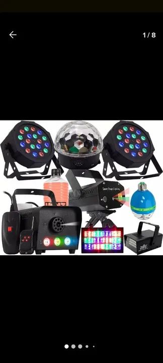 Kit de Iluminação para Festas DJ - Novo