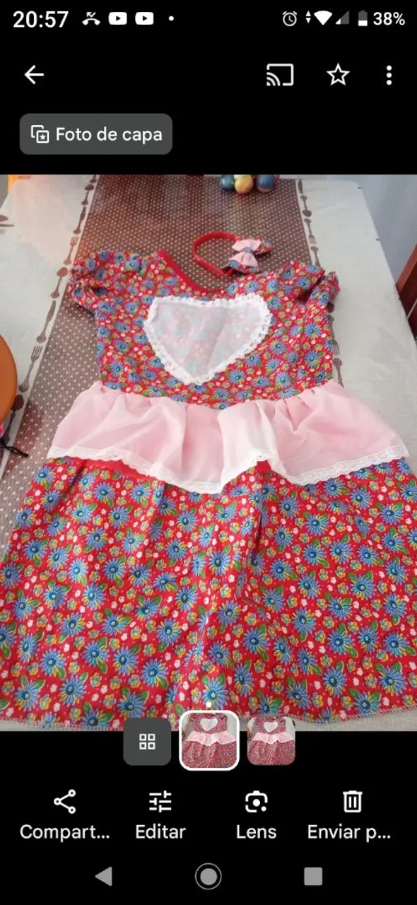 Vestido Infantil Festa Junina