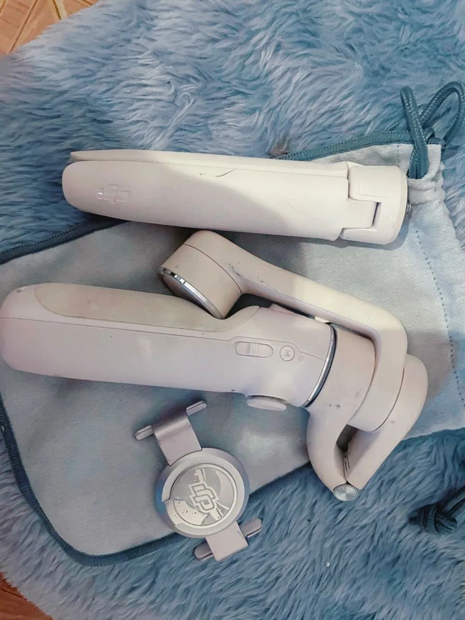 Dji Osmo Mobile Om5 - Estabilizador Celular Dobrável Cor Branco Completo - Foto 4