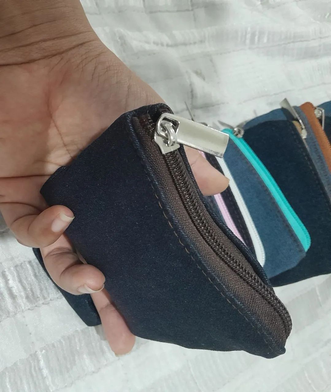 Kit revenda 20 moedeiros jeans - Foto 2