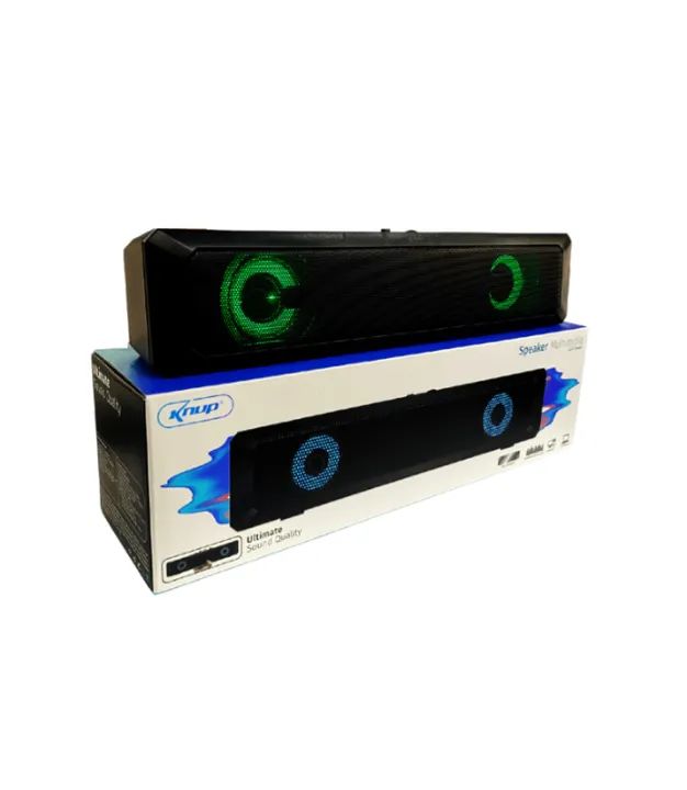 CAIXA DE SOM 3W X 2 6W TOTAL USB E P2 KNUP KP-RO802 PRETO