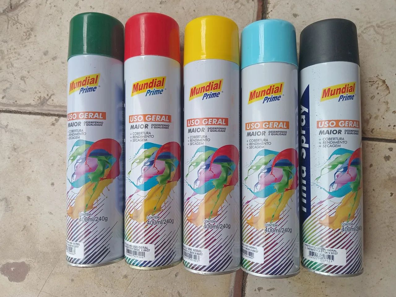 Tinta Spray Mundial Prime 400ml - Uso Geral