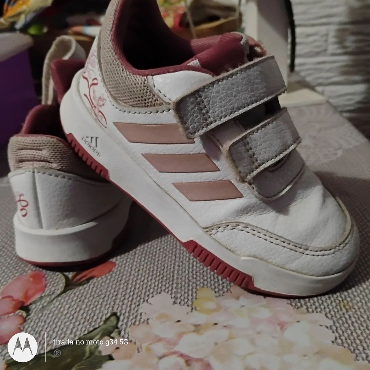 Tênis Infantil Disney adidas Tensaur Minnie - Original pouco uso <br>$200<br>Tam 23