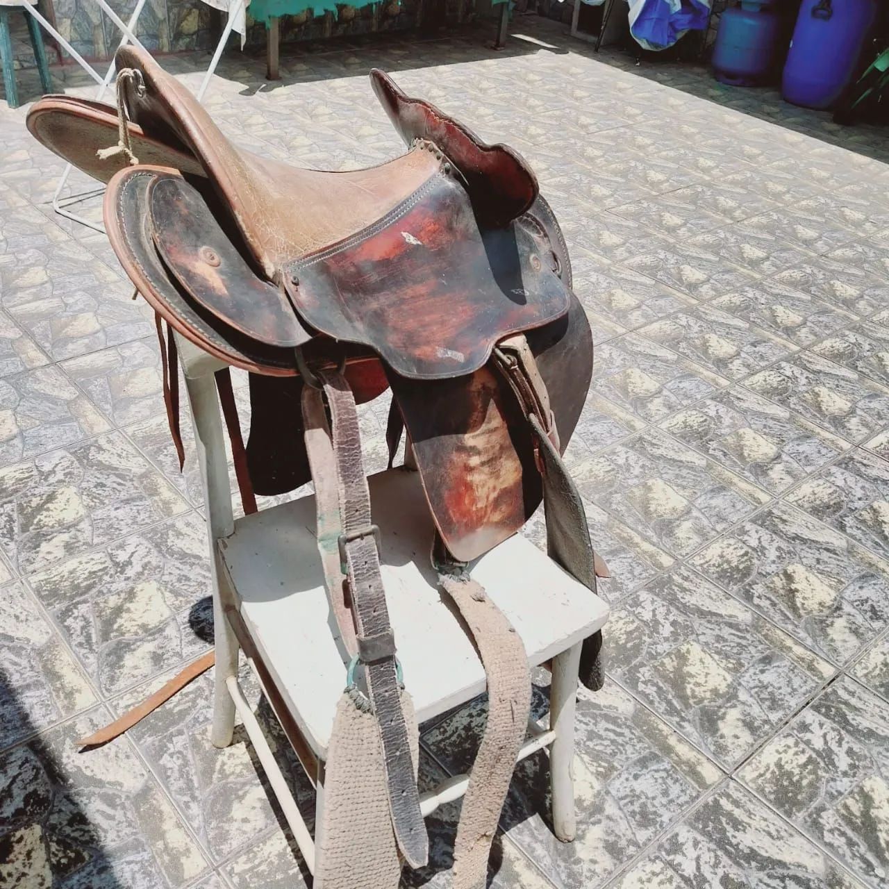 Sela de Cavalo em Couro - Usada - Foto 3