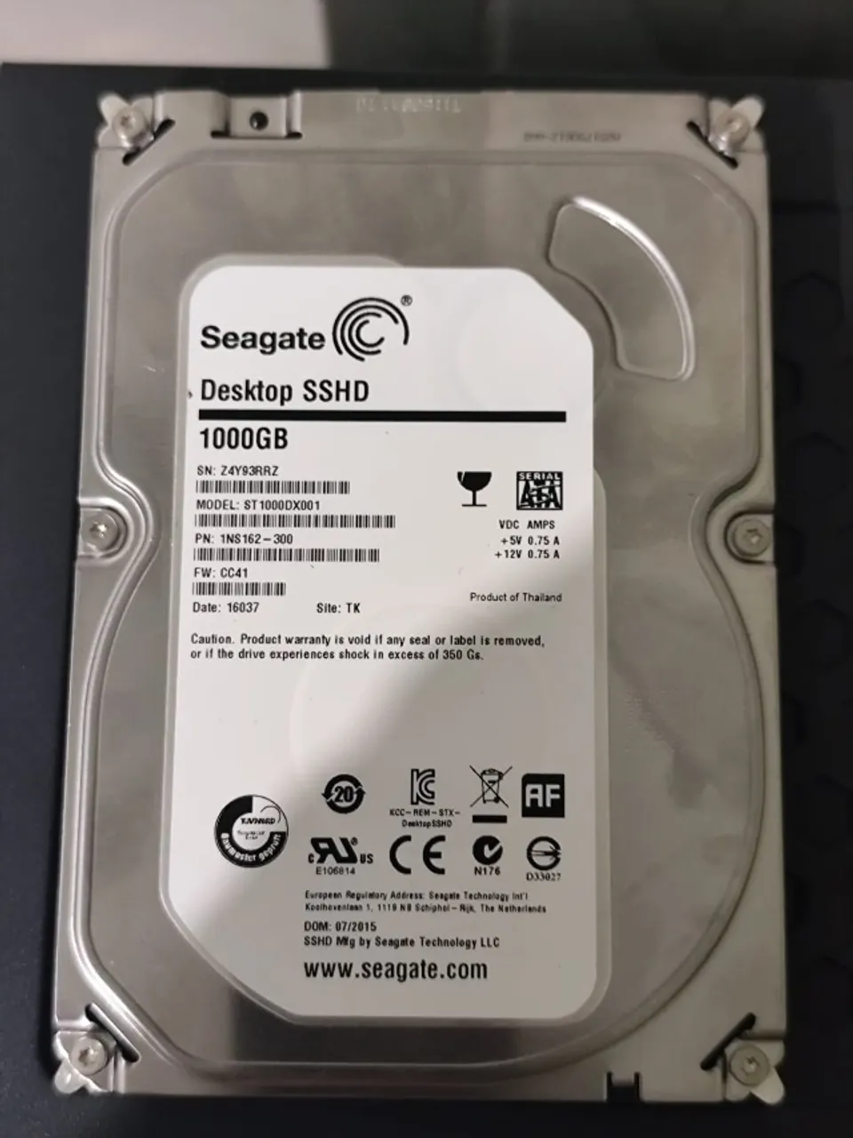 Hd 1 tera R$ 160