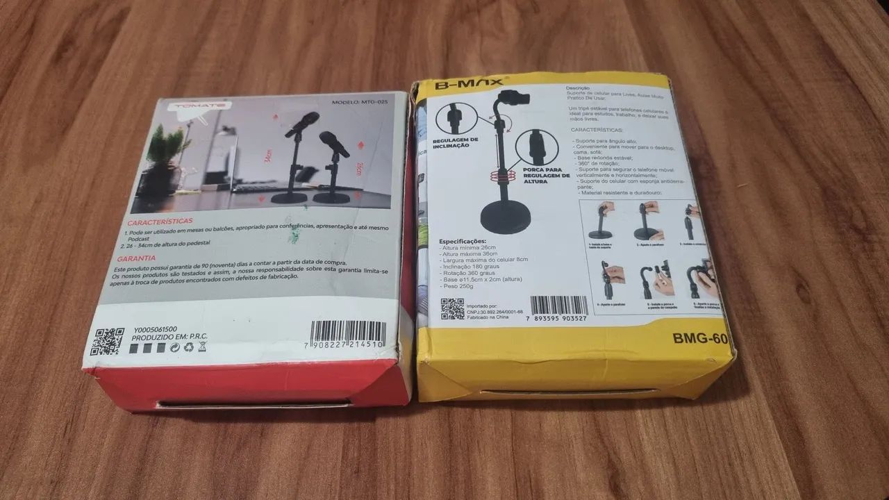 Suporte de microfone + suporte de celular  - Foto 2