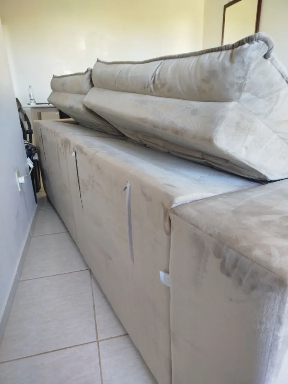 Sofá retrátil e reclinável, 2,40 m (largura) por 1,30 m (profundidade) - Foto 4