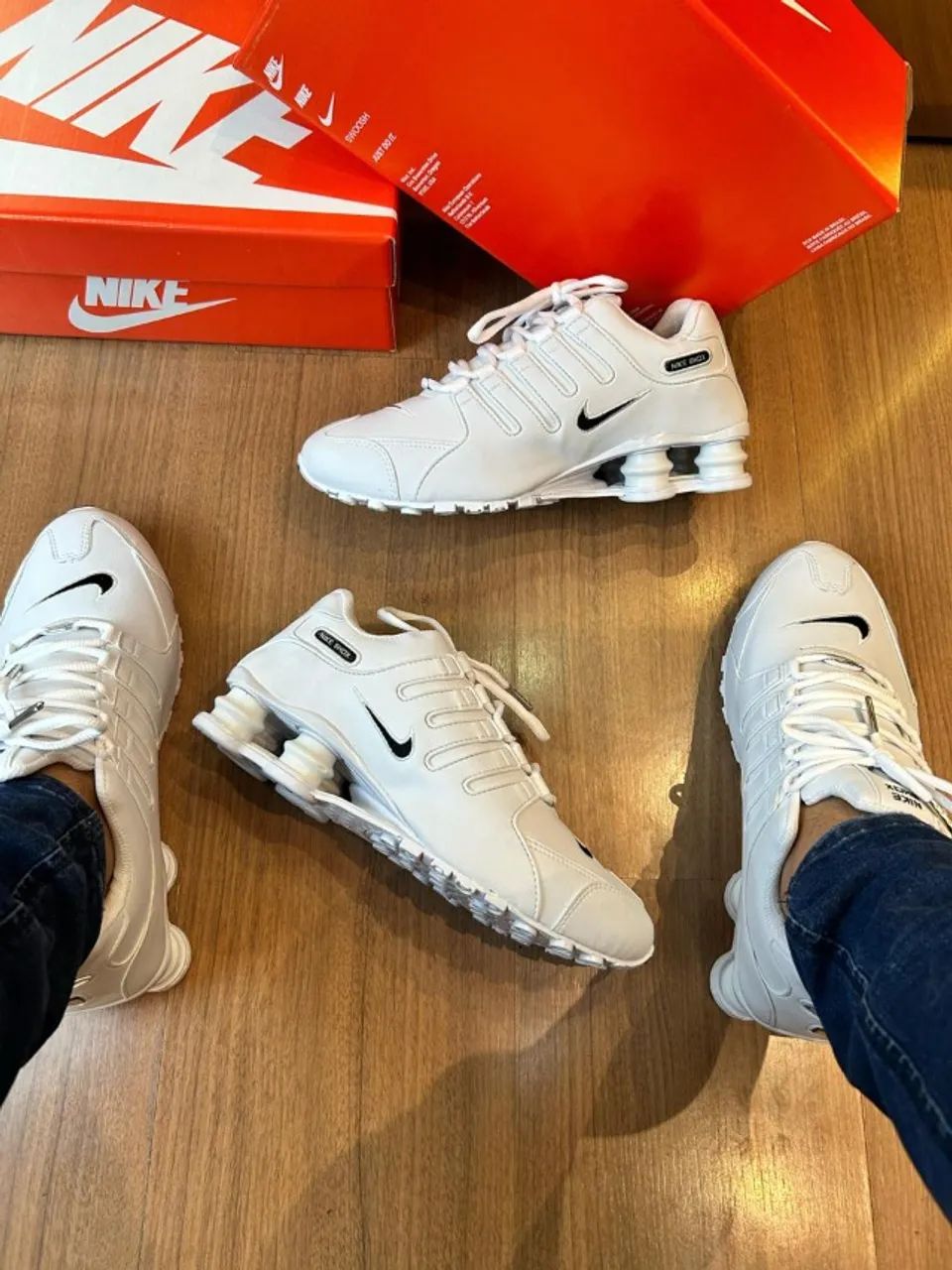 Tênis Nike Shox NZ Branco Masculino Linha Premium - Foto 3