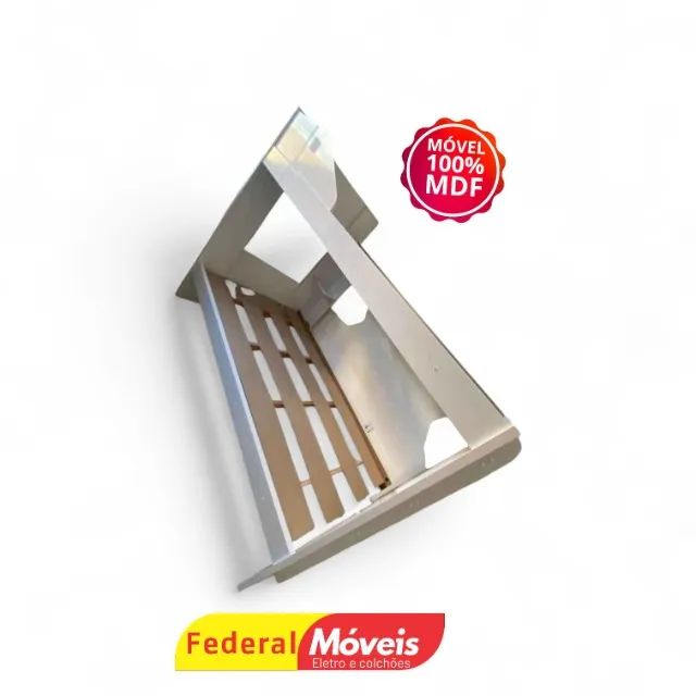 Beliche MDF OFF WHITE ENTRE EM CONTATO 