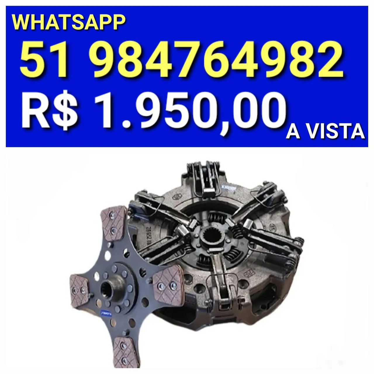 EMBREAGEM DUPLA-PLATO E DISCO INT. E EXT. DO TRATOR JOHN DEERE 5403-5600-5605-5607-5700 - Foto 2