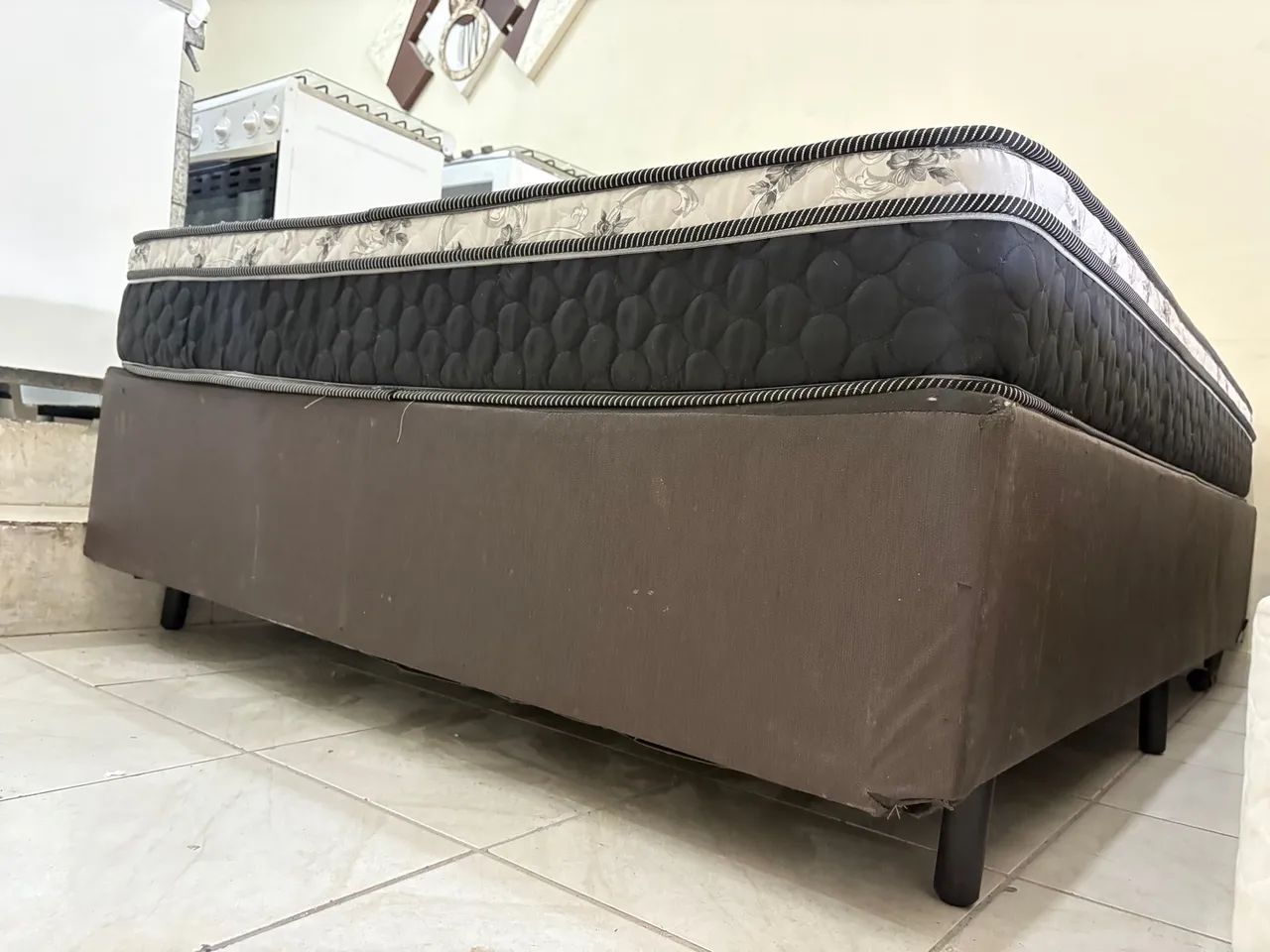 Cama Box de casal com colchão, cama box Ortobom - Foto 4
