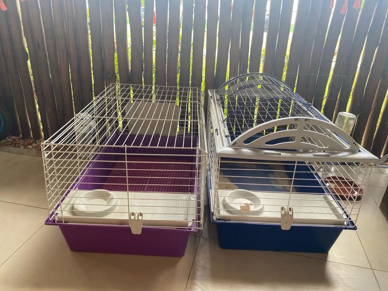 Gaiola coelho/chinchila 600 às duas