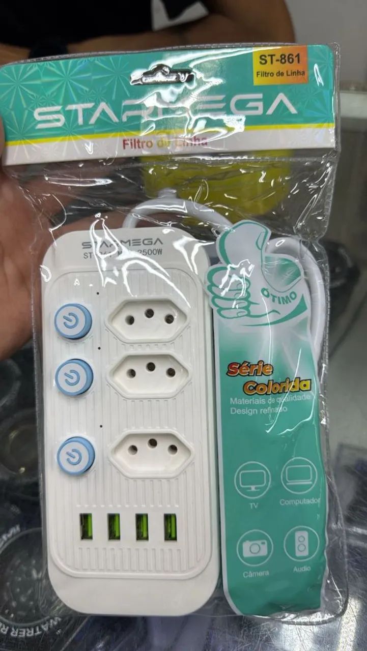 Filtro de Linha Star Mega com 4 USB - ST-861