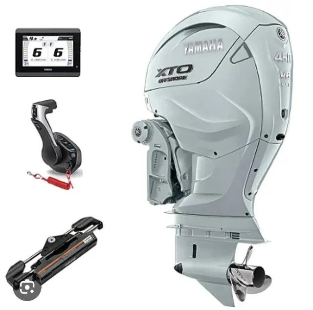YAMAHA 450HP BRANCO DST- Motor de popa 