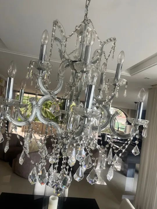 Lustre de Cristal 13 Luzes - Foto 2