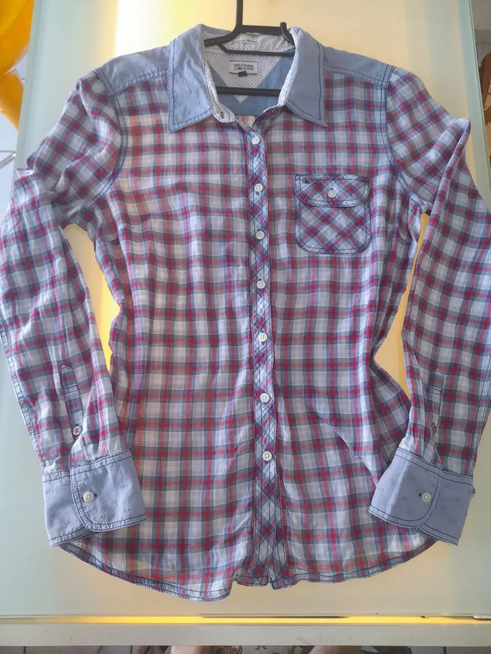 Camisa xadrez Tommy Hilfiger tam: M