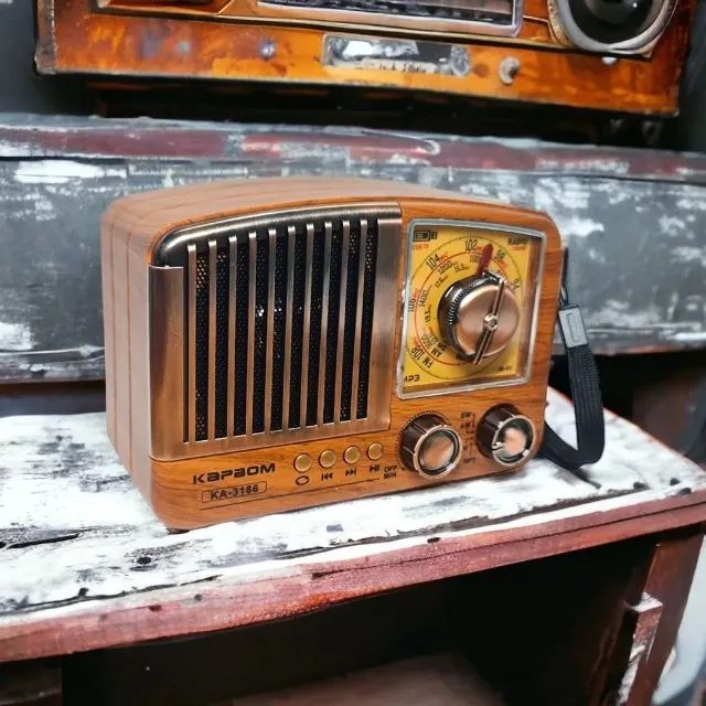 Rádio Retro Bluetooth, entregamos e ca. cartões - Foto 2