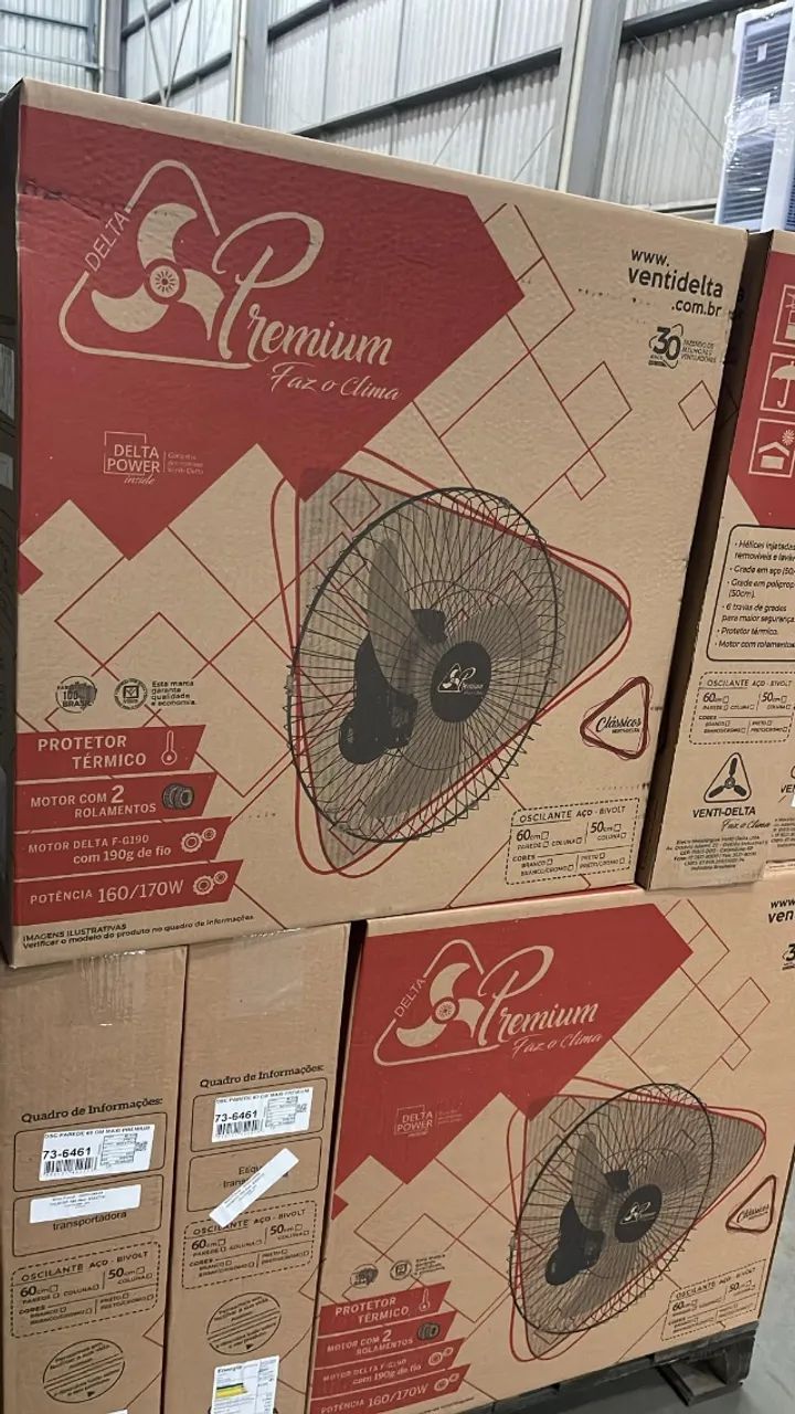 Ventilador De Parede Oscilante Bivolt 3 Pás 60cm Ventidelta - Foto 3