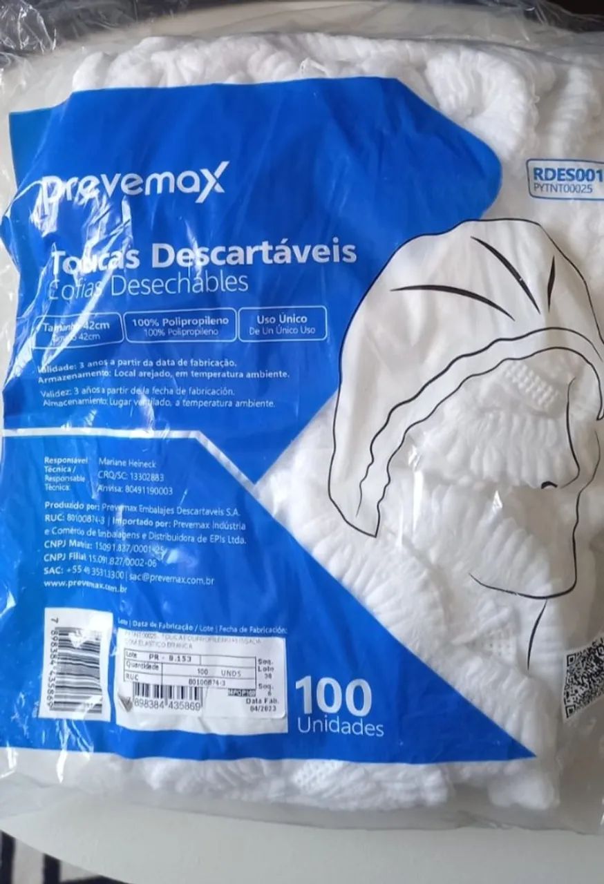 Prevemax - Toucas Descartáveis