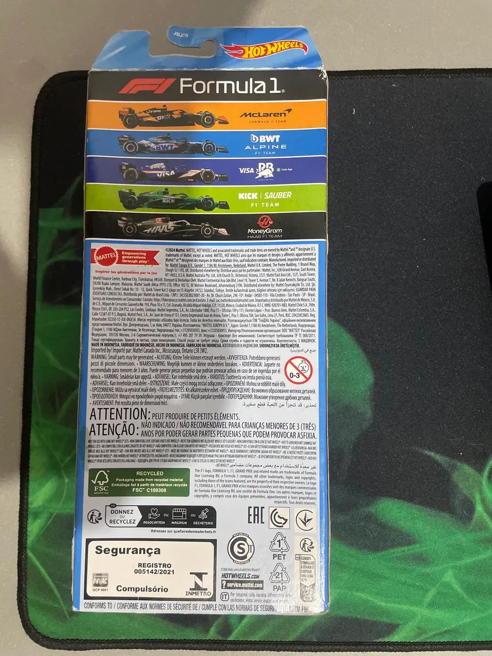 Pack HotWheels Fórmula 1 2024 na Caixa - Foto 2