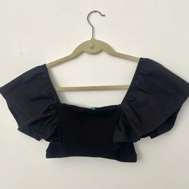 blusa preta farm - Foto 5