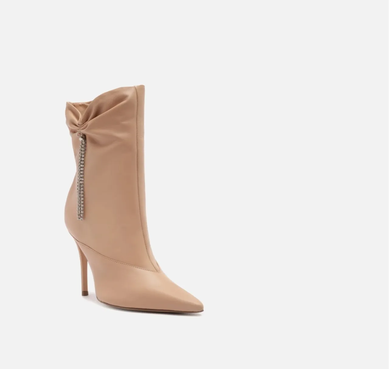 Bota de Salto Alto Bege Arezzo
