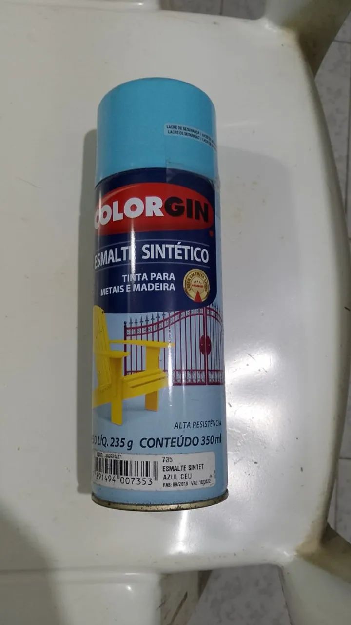 Tinta Spray Azul Céu