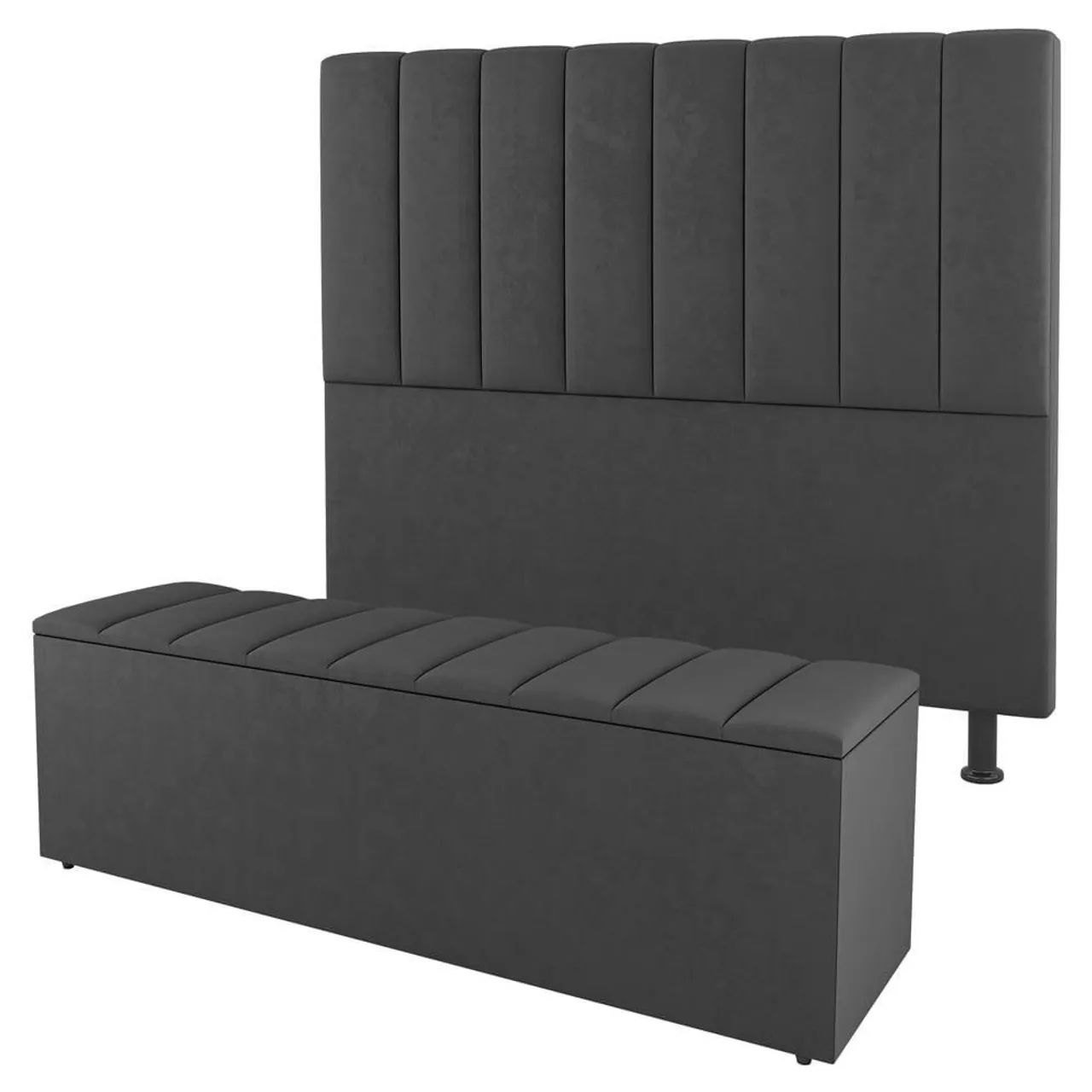 Rack/Painel de Cabeceira com Banqueta - Foto 2