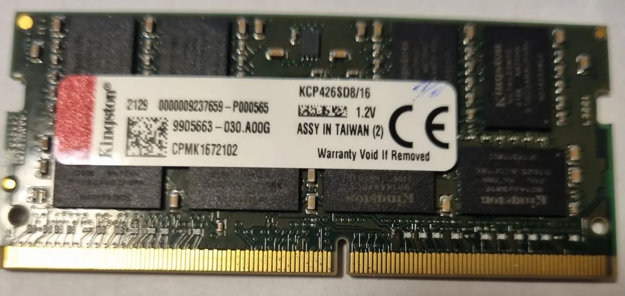 IMPERDÍVEL Memoria DDR4 Notebook 16GB Kingston 1.2V - Foto 3