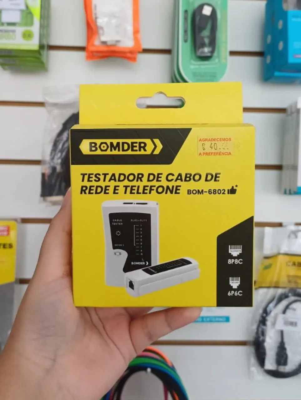 Testador de Cabo de Rede e Telefone