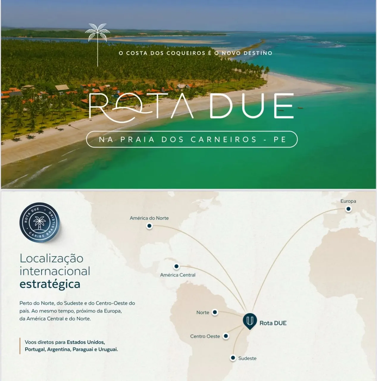 Flats a venda 25 m2 - Lançamento na Praia dos Carneiros - Tamandaré - PE