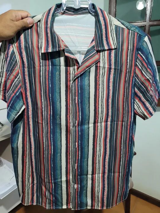 Camisa listrada masculina