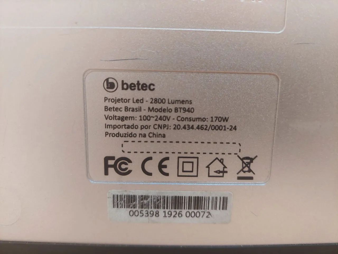 Projetor Led Betec BT940 - 2800 Lumens - R$ 300,00 - Foto 4