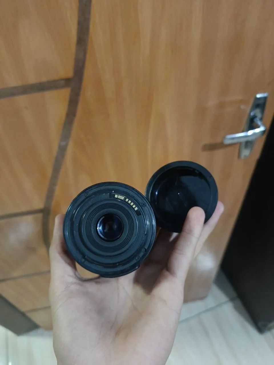 Lente Canon EFS 18-55mm aceito troca  - Foto 5
