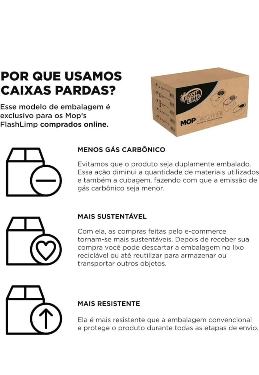 Mop giratório flash limp por 99,00 reais  - Foto 5