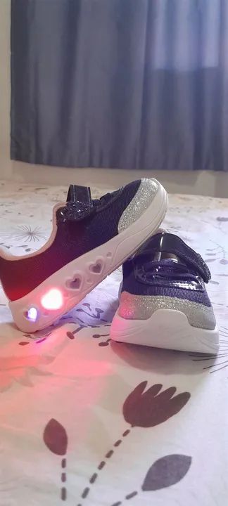 Tênis Molekinha Bebê - Azul - Número 22 - Foto 2