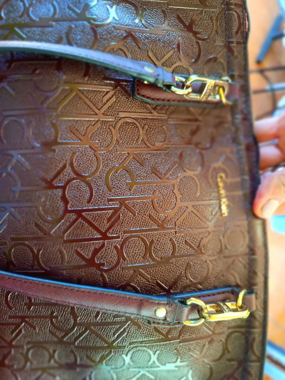  Bolsa Calvin Klein Cor MARÇALA  - Foto 5