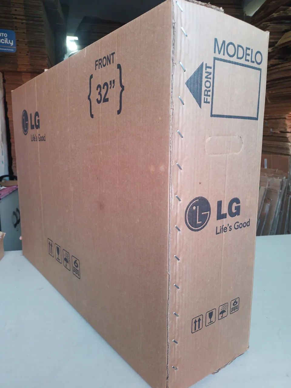 Caixas De Papelão Novas Para Tv (SEM ISOPORES) Lg 32 Polegadas - LER DESCRIÇÃO - Foto 3