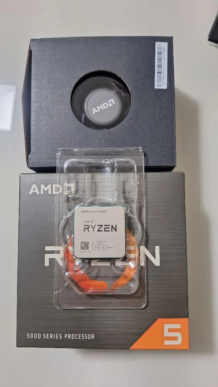 Processador CPU AMD Ryzen 5 5500 Com Cooler