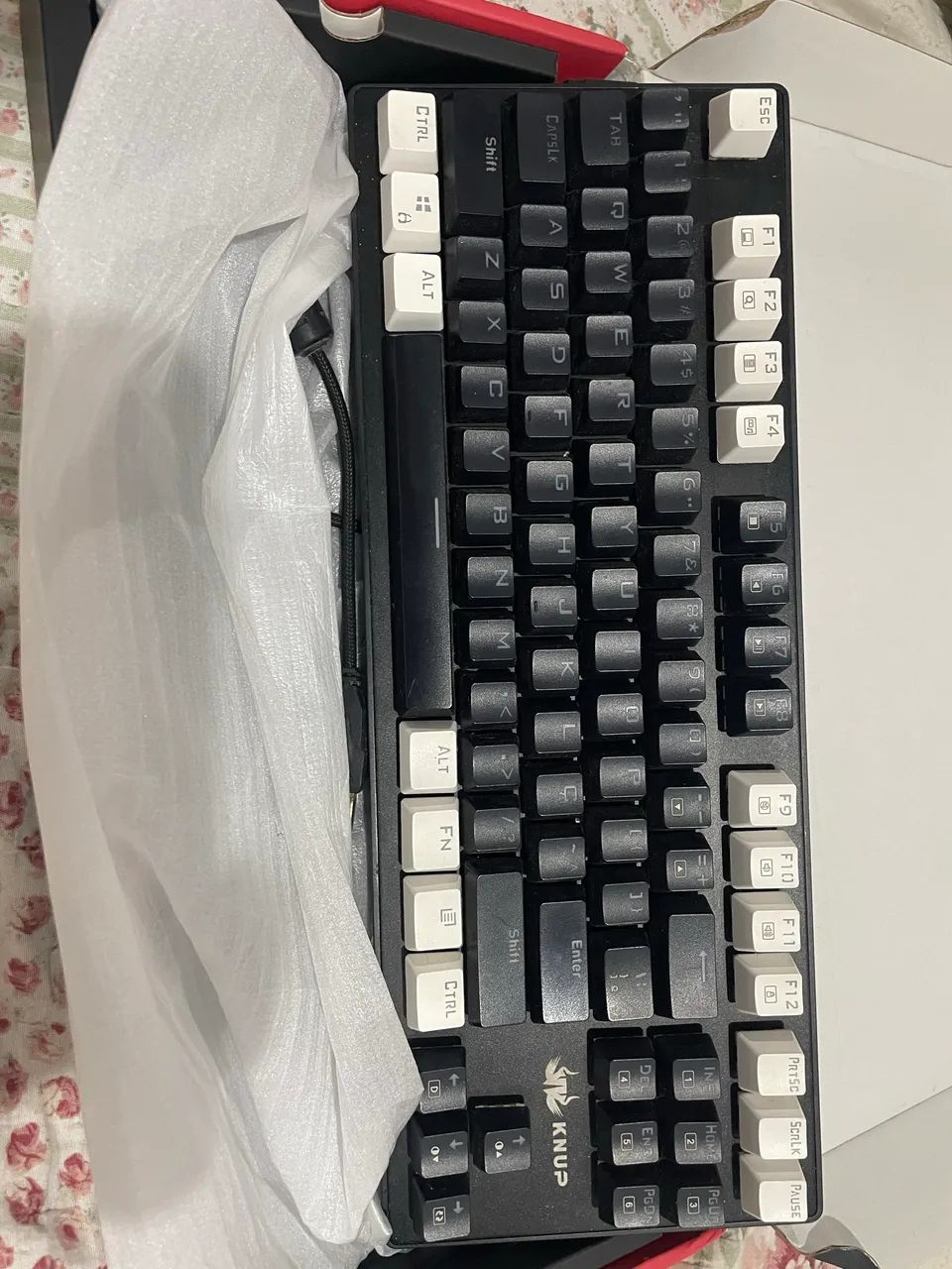 Teclado mecânico k-nup switch blue 