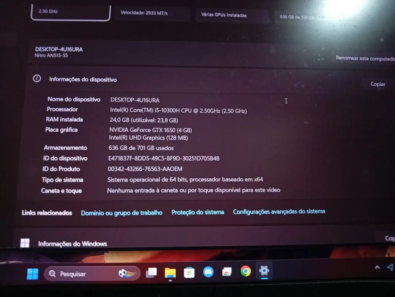 Notebook Gamer Acer Nitro 5 AN515-55 - Foto 4