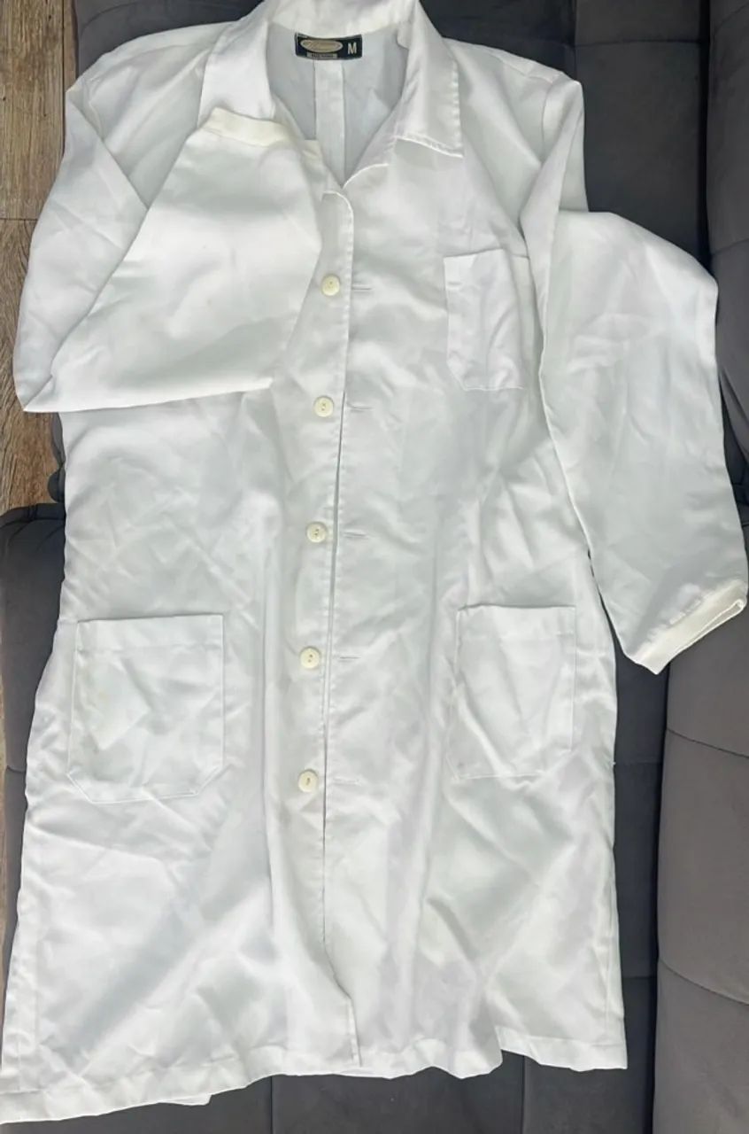 Jaleco branco masculino M D'Armand - Foto 4