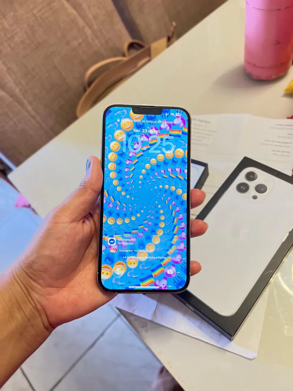 iPhone 13 Pro Max 256GB com nota fiscal. Aceito cartão - Celulares