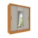 Guarda Roupa Neve 3 Portas  Com Espelho 2m10