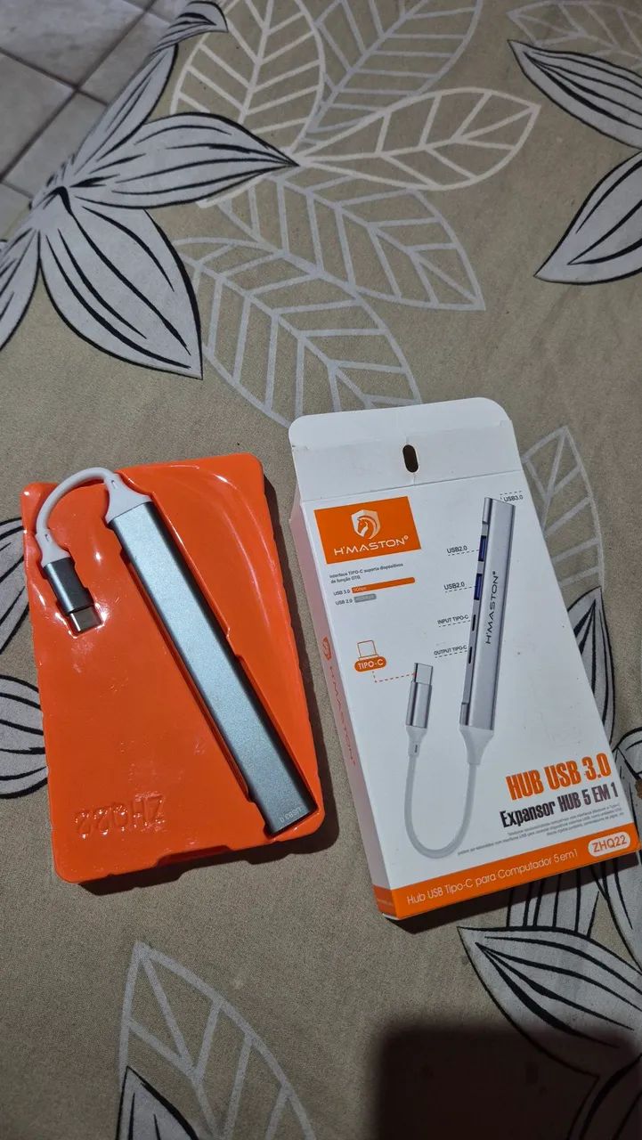 HUB USB COM 5 ENTRADAS
