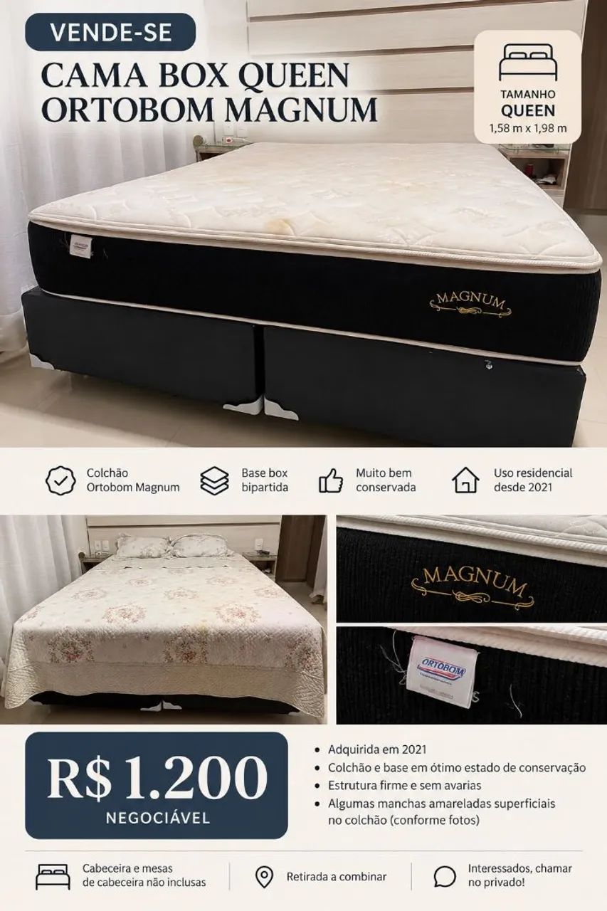 Cama Box Queen ORTOBOM - Foto 3